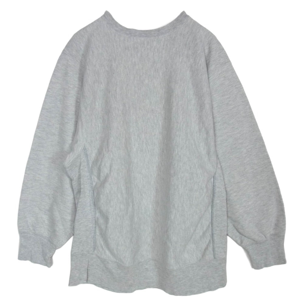 Champion チャンピオン REVERSE WEAVE 80s トリコタグ後期 ヴィンテージ リバースウィーブ USA製 GENESEO カレッジプリント スウェット トレーナー グレー系 XL【中古】