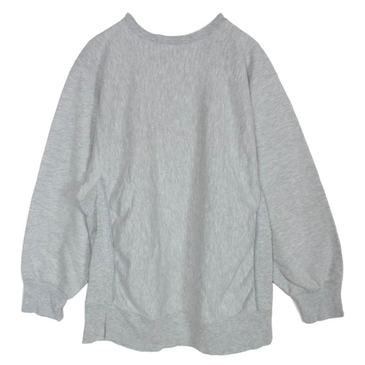 Champion チャンピオン REVERSE WEAVE 80s トリコタグ後期 ヴィンテージ リバースウィーブ USA製 GENESEO カレッジプリント スウェット トレーナー グレー系 XL【中古】