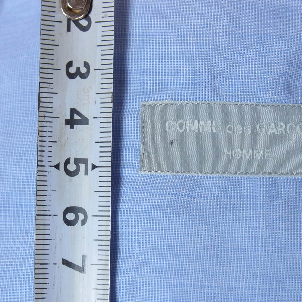 COMME des GARCONS HOMME コムデギャルソンオム HB-050580 80s VINTAGE ARCHIVE ヴィンテージ アーカイブ ボタンダウン 長袖 コットン シャツ ライトブルー系 表記無し【中古】
