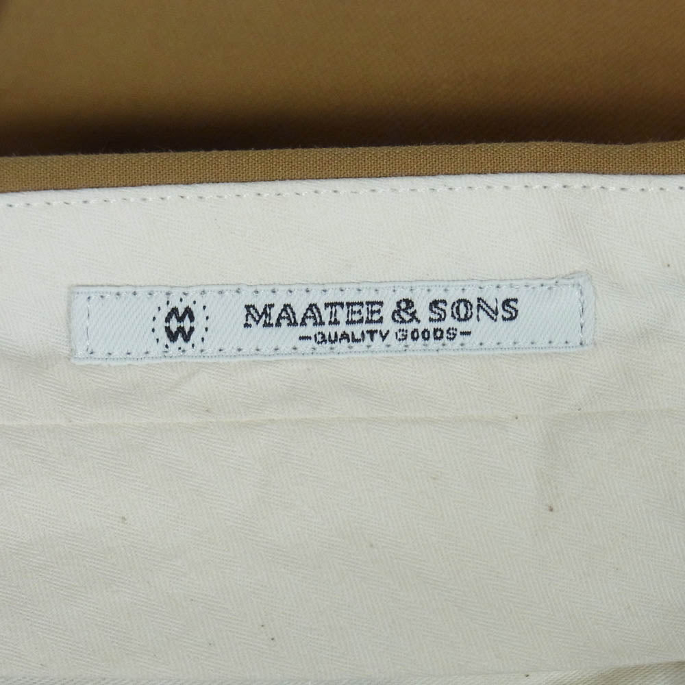 マーティーアンドサンズ MT3303-0211B 俺のCHINO PAN 二重OX CAMEL BRWN チノパン パンツ 2 ライトブラウン系 2【中古】