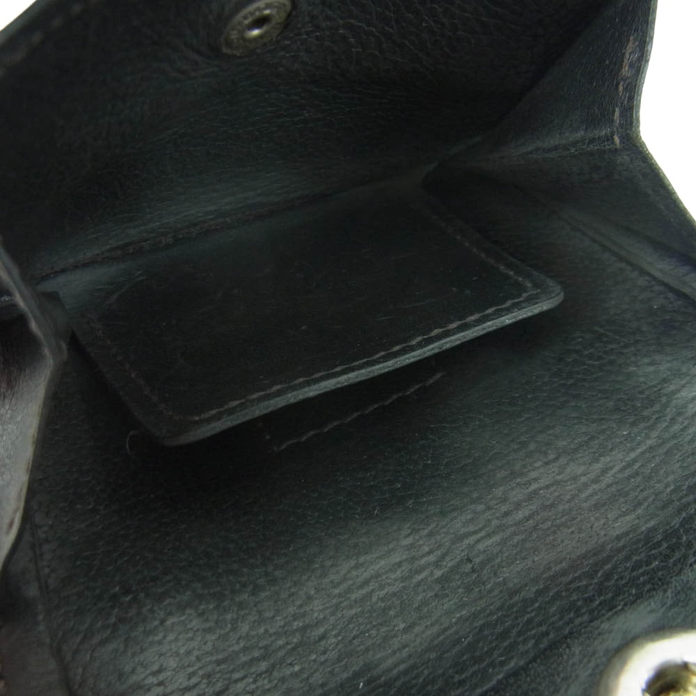 ラストクロップス スパンカー1 レザー ウォレット 2つ折り 財布 ブラック系【中古】