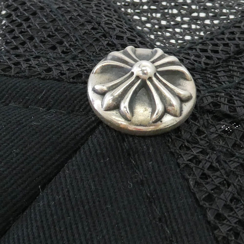 CHROME HEARTS クロムハーツ（原本無） CHトラッカー キャップ CHワッペン クロスボール メッシュキャップ ブラック ブラック系 51-61【極上美品】【中古】