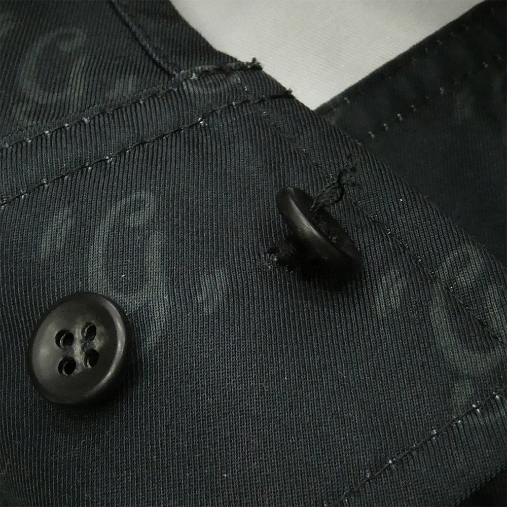 glamb グラム Monogram Black Letter Shirt モノグラム 総柄 フルジップ 長袖 シャツ ブラック系 L【中古】