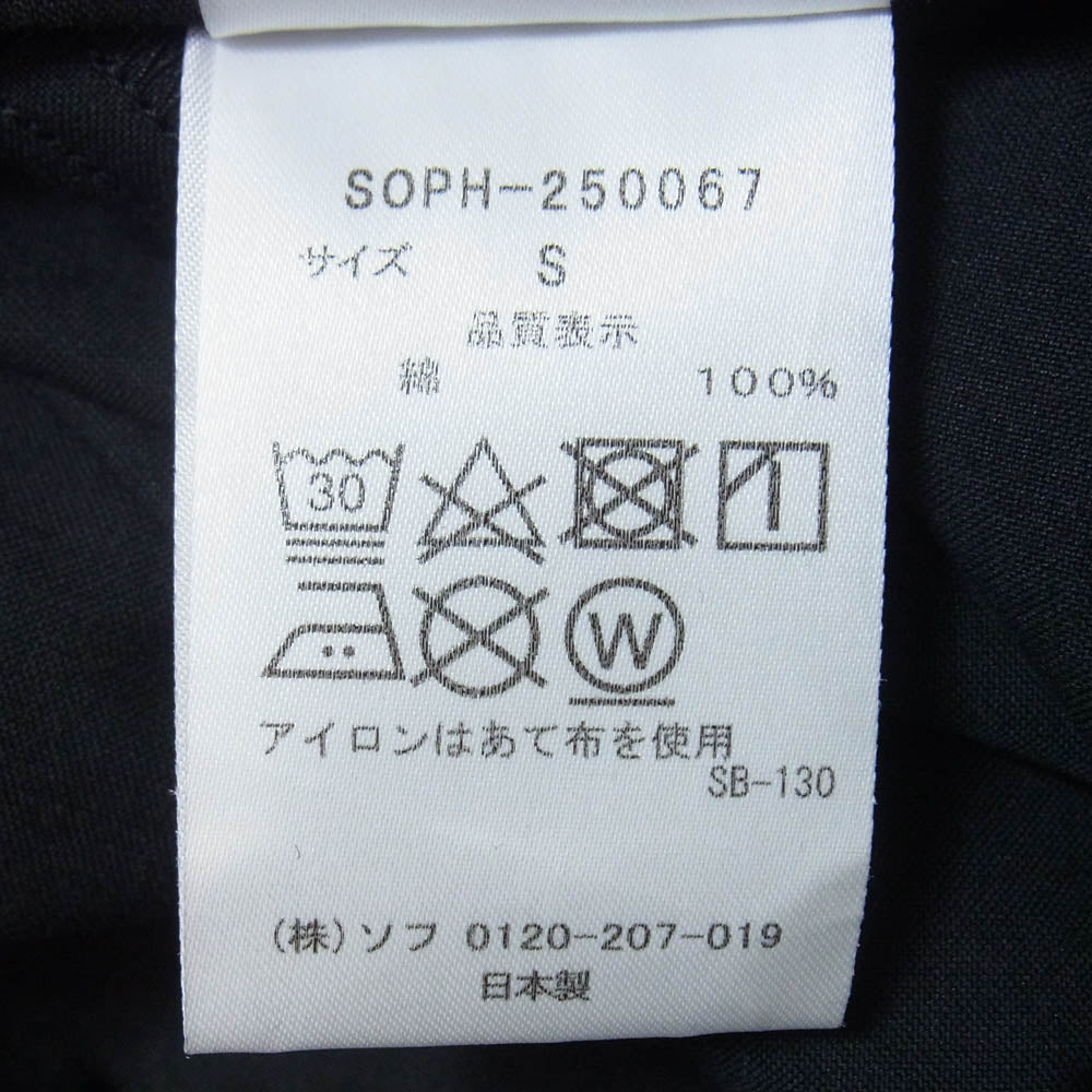 SOPHNET. ソフネット SOPH-250067 SIMON TAYLOR: BROKEN BEAUTY S/S SHIRT サイモン テイラー 半袖 シャツ ブラック系 S【中古】