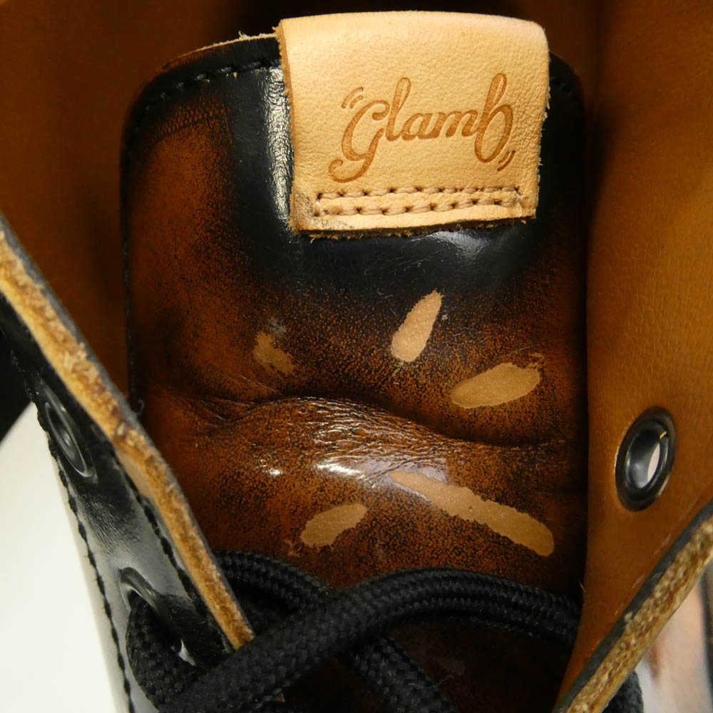 glamb グラム GB0125-AC01 Four Holes Chukka Boots フォーホール チャッカ ブーツ ブラウン系 ブラック系 27.5【中古】