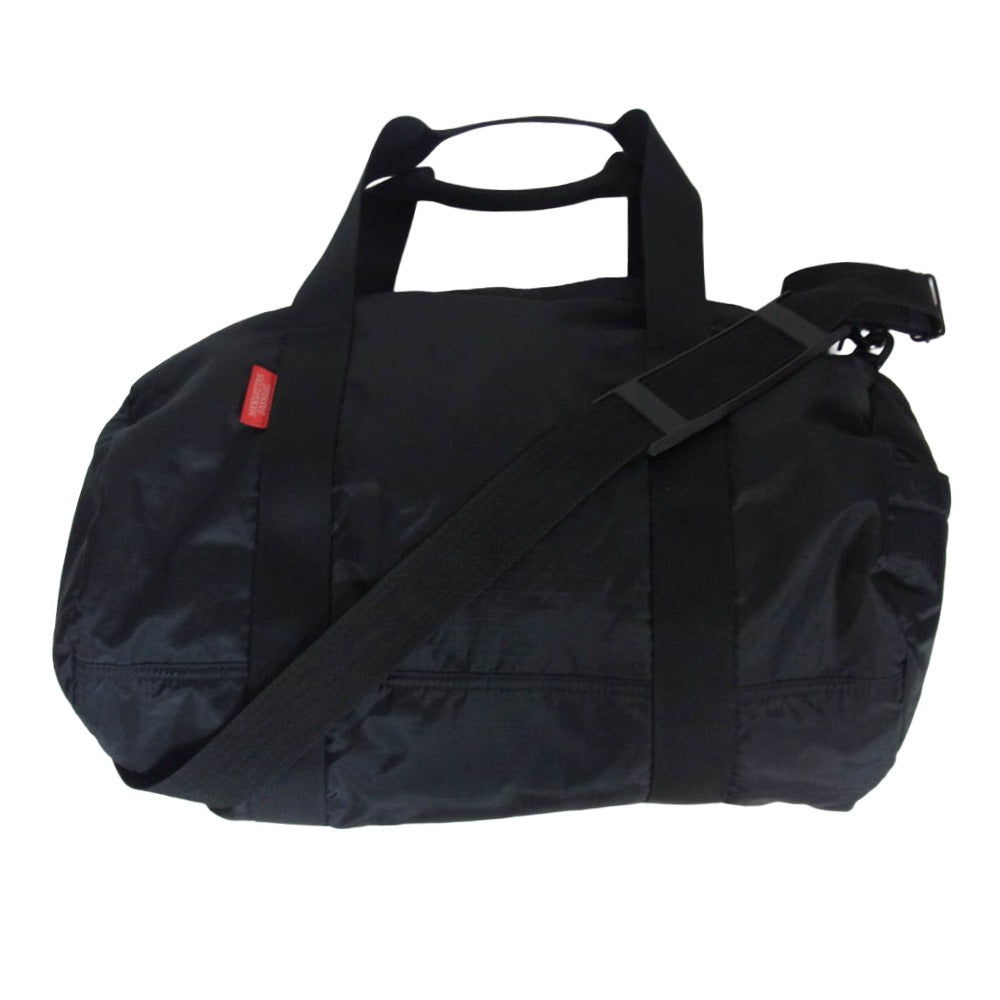 Manhattan Portage マンハッタンポーテージ 2325 ラウンド ダッフル ボストン ショルダーバッグ ブラック系【中古】