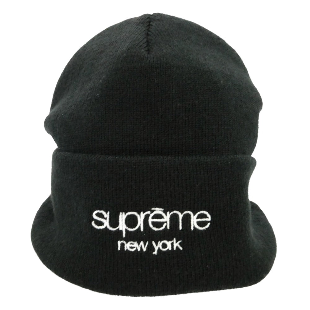 Supreme シュプリーム 20AW Radar Beanie ライダー ビーニー クラシックロゴ つば付 ニット キャップ ブラック系【中古】