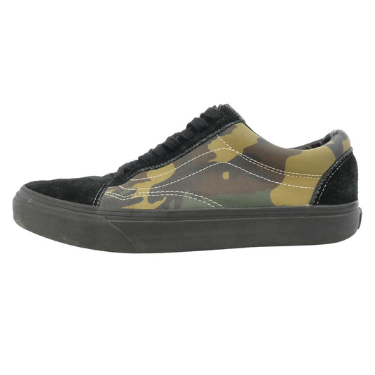 Supreme シュプリーム 15SS 2015SS0319020 x Vans Camo Old Skool バンズ カモ オールド スクール ローカット スニーカー ウッドランドカモ グリーン ブラック系 カーキ系 27cm【中古】