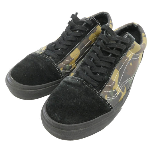 Supreme シュプリーム 15SS 2015SS0319020 x Vans Camo Old Skool バンズ カモ オールド スクール ローカット スニーカー ウッドランドカモ グリーン ブラック系 カーキ系 27cm【中古】