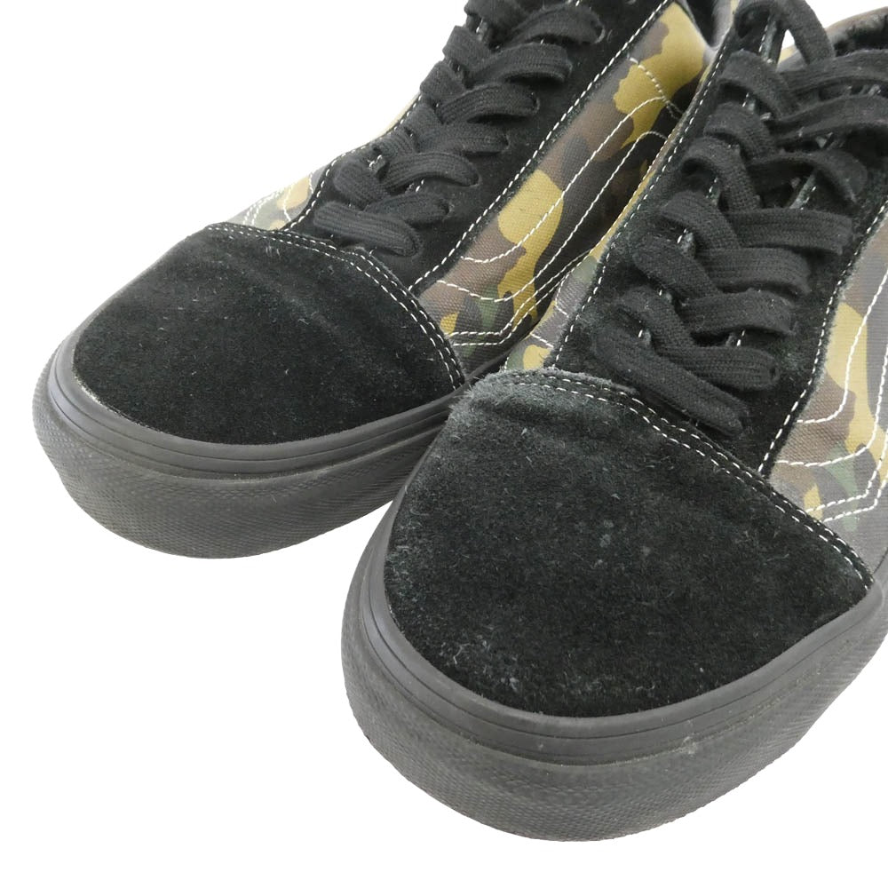Supreme シュプリーム 15SS 2015SS0319020 x Vans Camo Old Skool バンズ カモ オールド スクール ローカット スニーカー ウッドランドカモ グリーン ブラック系 カーキ系 27cm【中古】