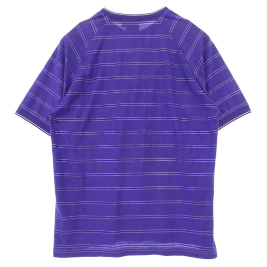 Supreme シュプリーム 25SS × Umbro Stripe Soccer Jersey アンブロ ストライプ サッカー ジャージ 半袖 ゲーム Tシャツ カットソー パープル系 US M【中古】