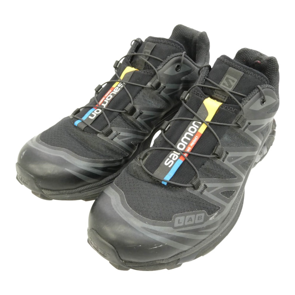 salomon サロモン 410866 XT-6 エックスティー シックス ローカット スニーカー ブラック系 25.5cm【中古】