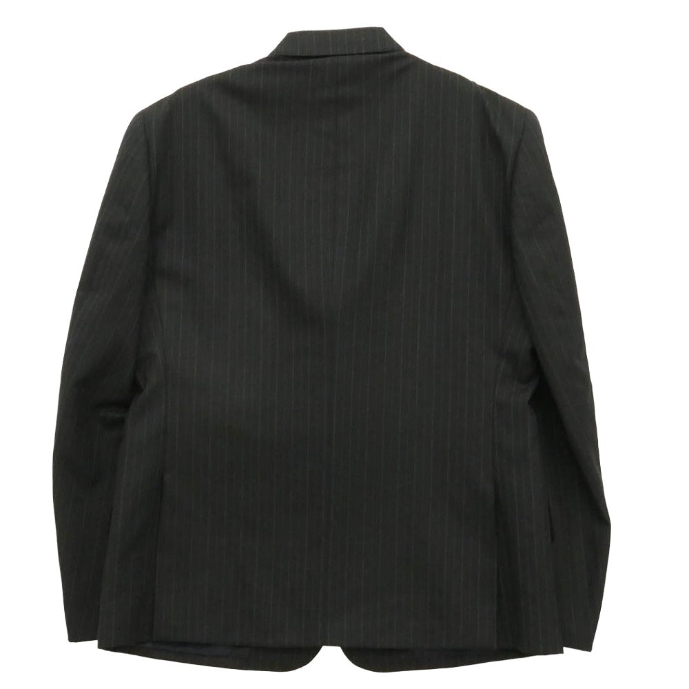 Brooks Brothers ブルックスブラザーズ 3B ストライプ テーラード ジャケット スラックス パンツ セットアップ ブラック系 37SHT/31W【中古】