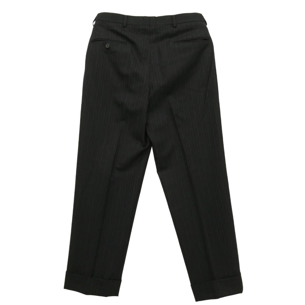 Brooks Brothers ブルックスブラザーズ 3B ストライプ テーラード ジャケット スラックス パンツ セットアップ ブラック系 37SHT/31W【中古】