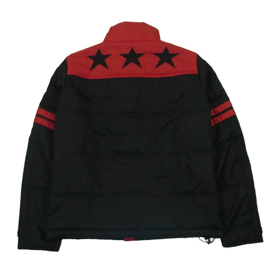 VANSON バンソン ナイロン 中綿 ポリエステル ジャケット 日本製 ブラック系 レッド系 M【中古】
