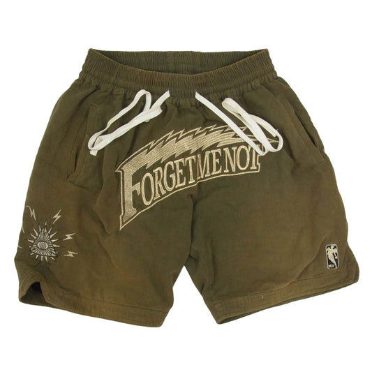 MAYO 23MY-PT16 Forget Me Not Thunder Embroidery Shorts ドローストリング ショーツ ショート ハーフパンツ カーキ系 L【中古】
