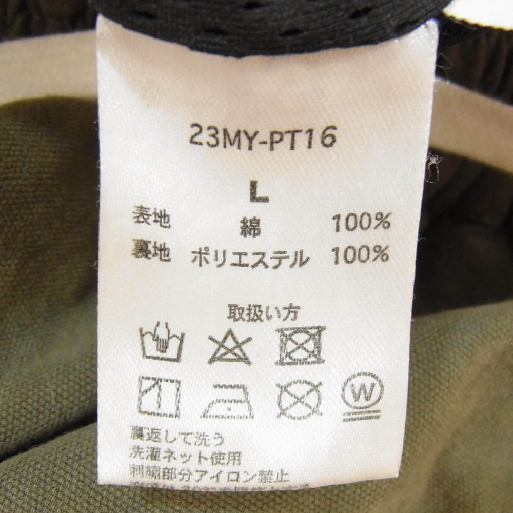 MAYO 23MY-PT16 Forget Me Not Thunder Embroidery Shorts ドローストリング ショーツ ショート ハーフパンツ カーキ系 L【中古】