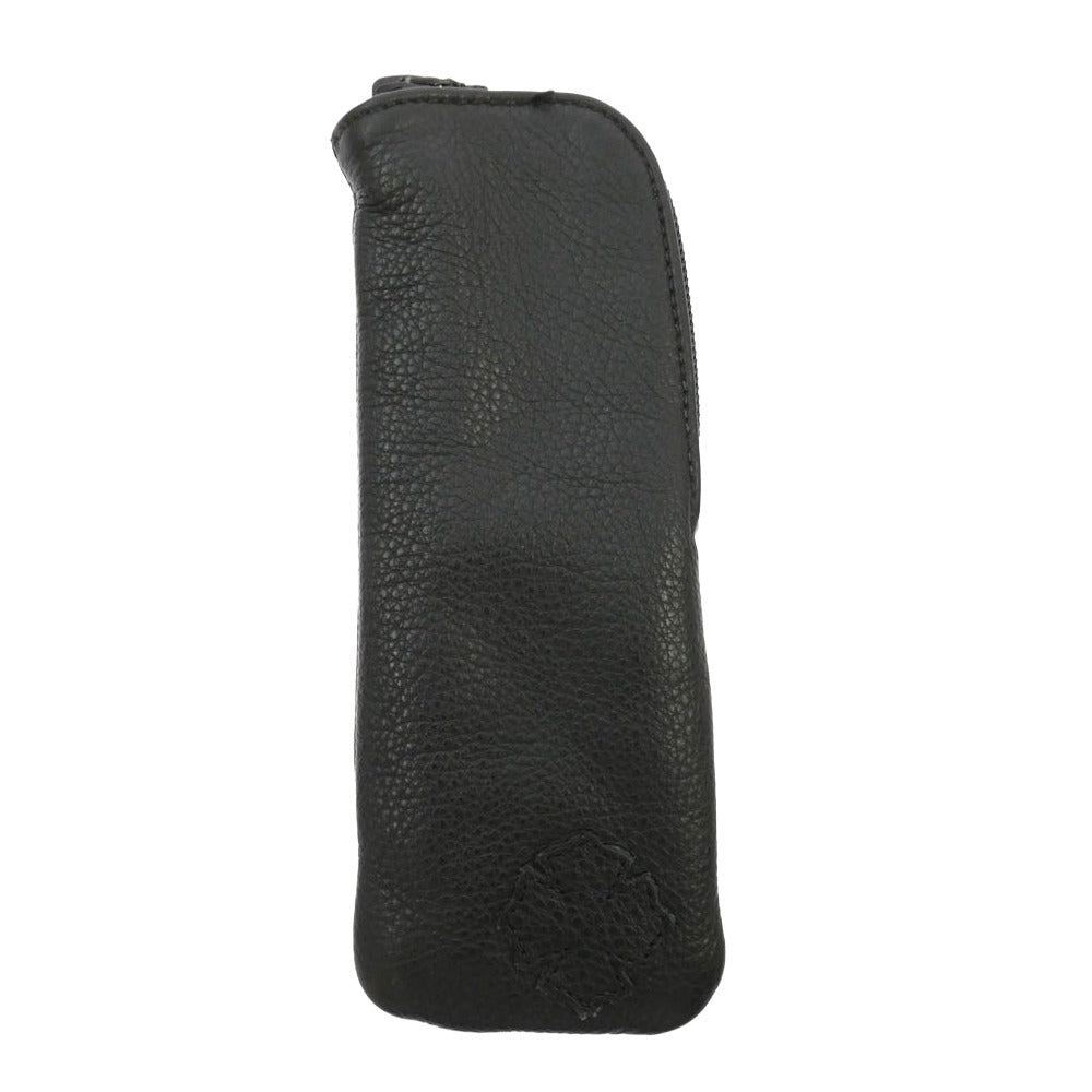 CHROME HEARTS クロムハーツ（原本無） EYEWEAR CASE レザー CHプラスパッチ アイウェアケース 眼鏡ケース ブラック系【中古】