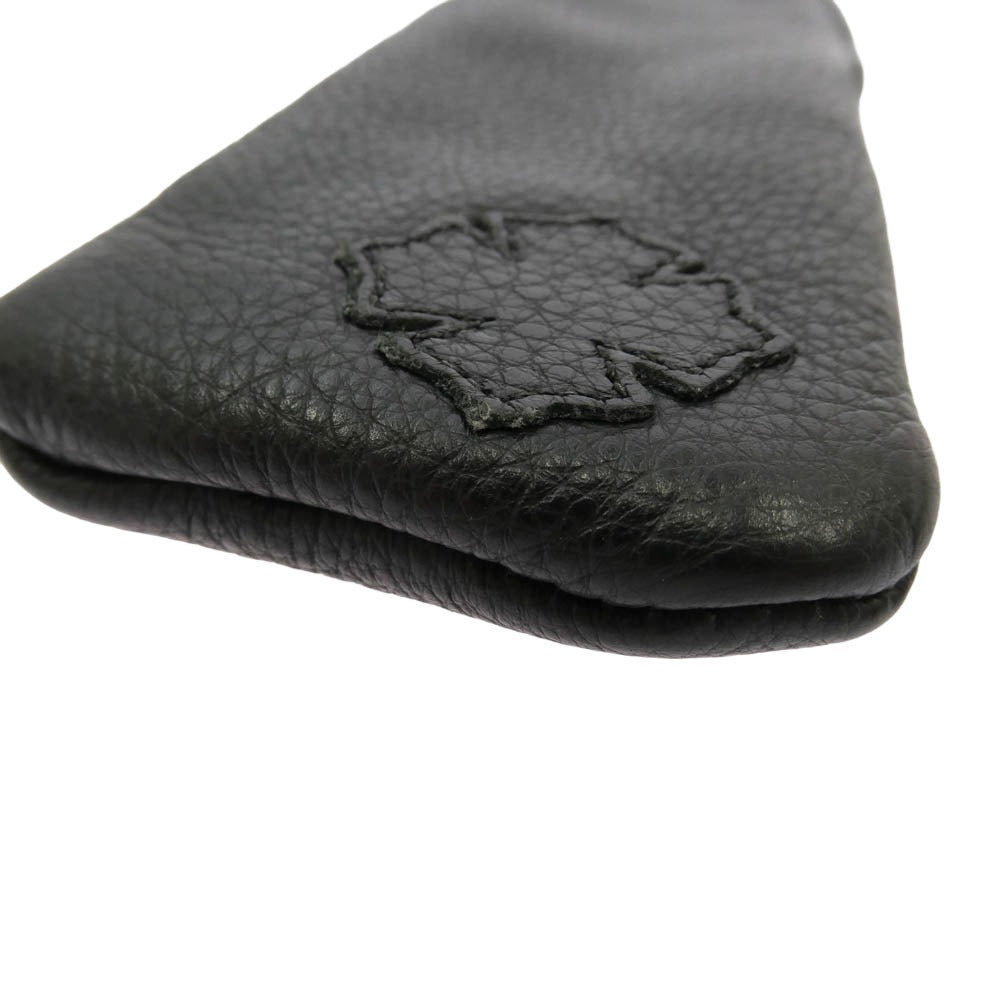 CHROME HEARTS クロムハーツ（原本無） EYEWEAR CASE レザー CHプラスパッチ アイウェアケース 眼鏡ケース ブラック系【中古】