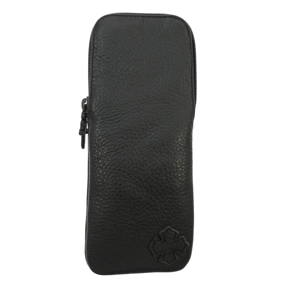 CHROME HEARTS クロムハーツ（原本無） EYEWEAR CASE レザー CHプラスパッチ アイウェアケース 眼鏡ケース ブラック系【中古】