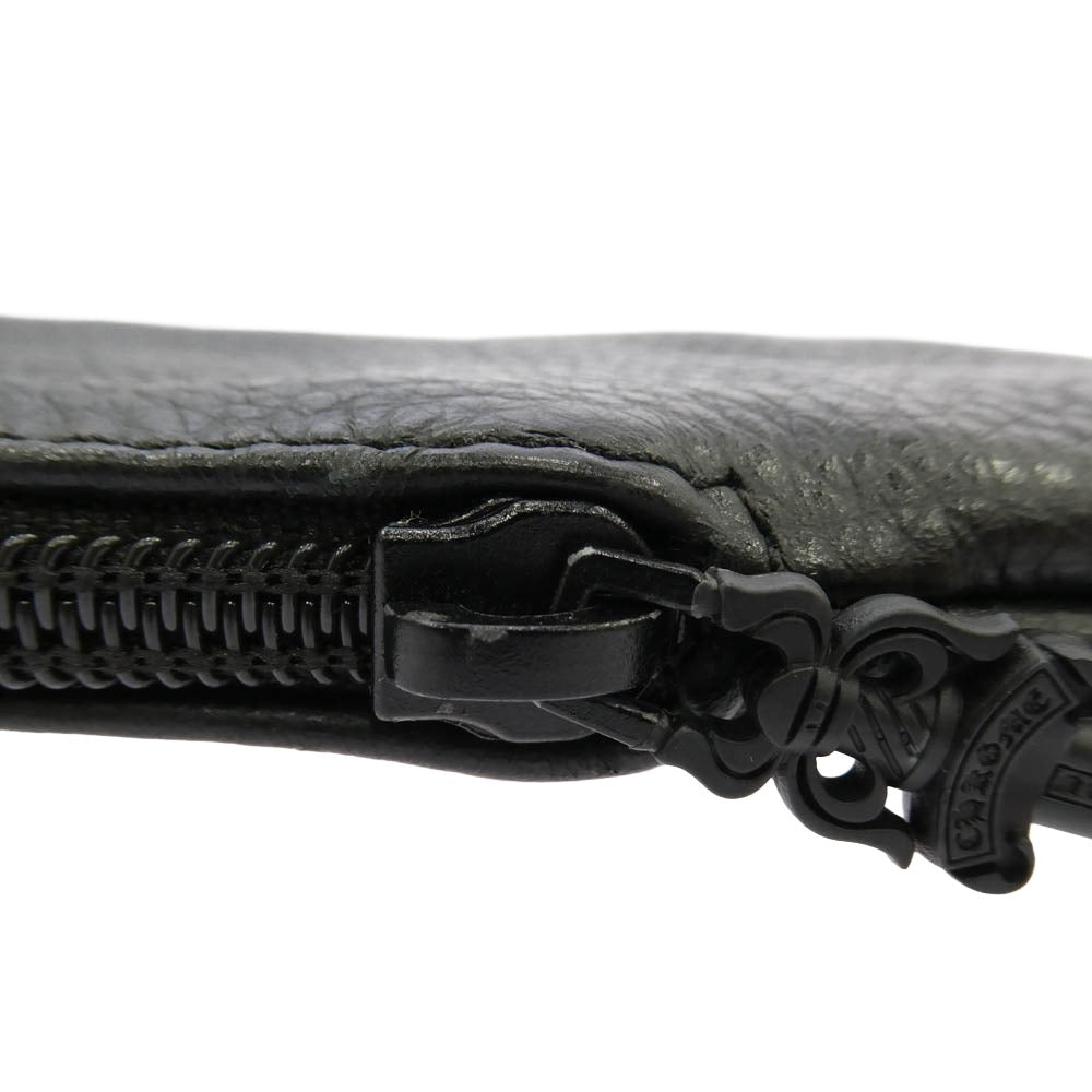 CHROME HEARTS クロムハーツ（原本無） EYEWEAR CASE レザー CHプラスパッチ アイウェアケース 眼鏡ケース ブラック系【中古】