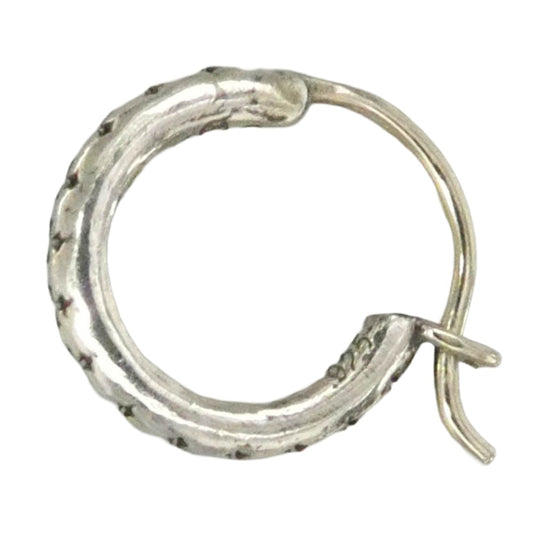 CHROME HEARTS クロムハーツ（原本無） TINY TFL HOOP タイニー トゥルーファッキングラブ フープ ピアス シルバー系【中古】