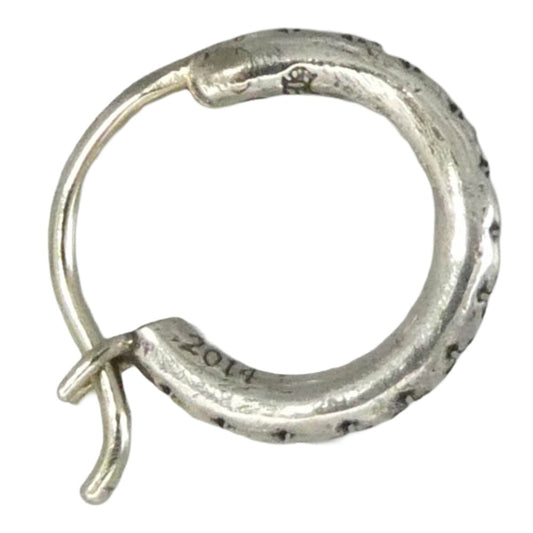 CHROME HEARTS クロムハーツ（原本無） TINY TFL HOOP タイニー トゥルーファッキングラブ フープ ピアス シルバー系【中古】