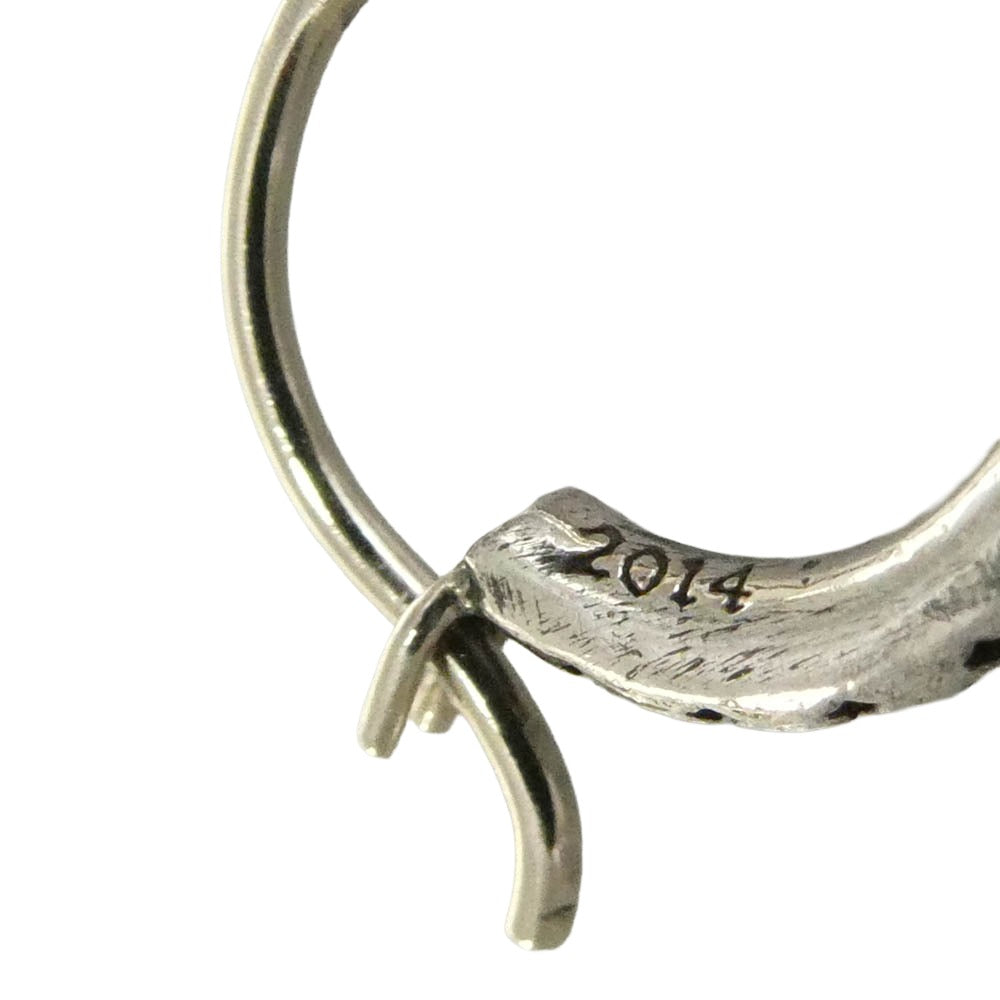 CHROME HEARTS クロムハーツ（原本無） TINY TFL HOOP タイニー トゥルーファッキングラブ フープ ピアス シルバー系【中古】