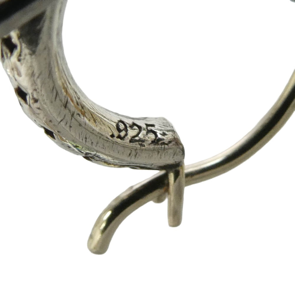 CHROME HEARTS クロムハーツ（原本無） TINY TFL HOOP タイニー トゥルーファッキングラブ フープ ピアス シルバー系【中古】