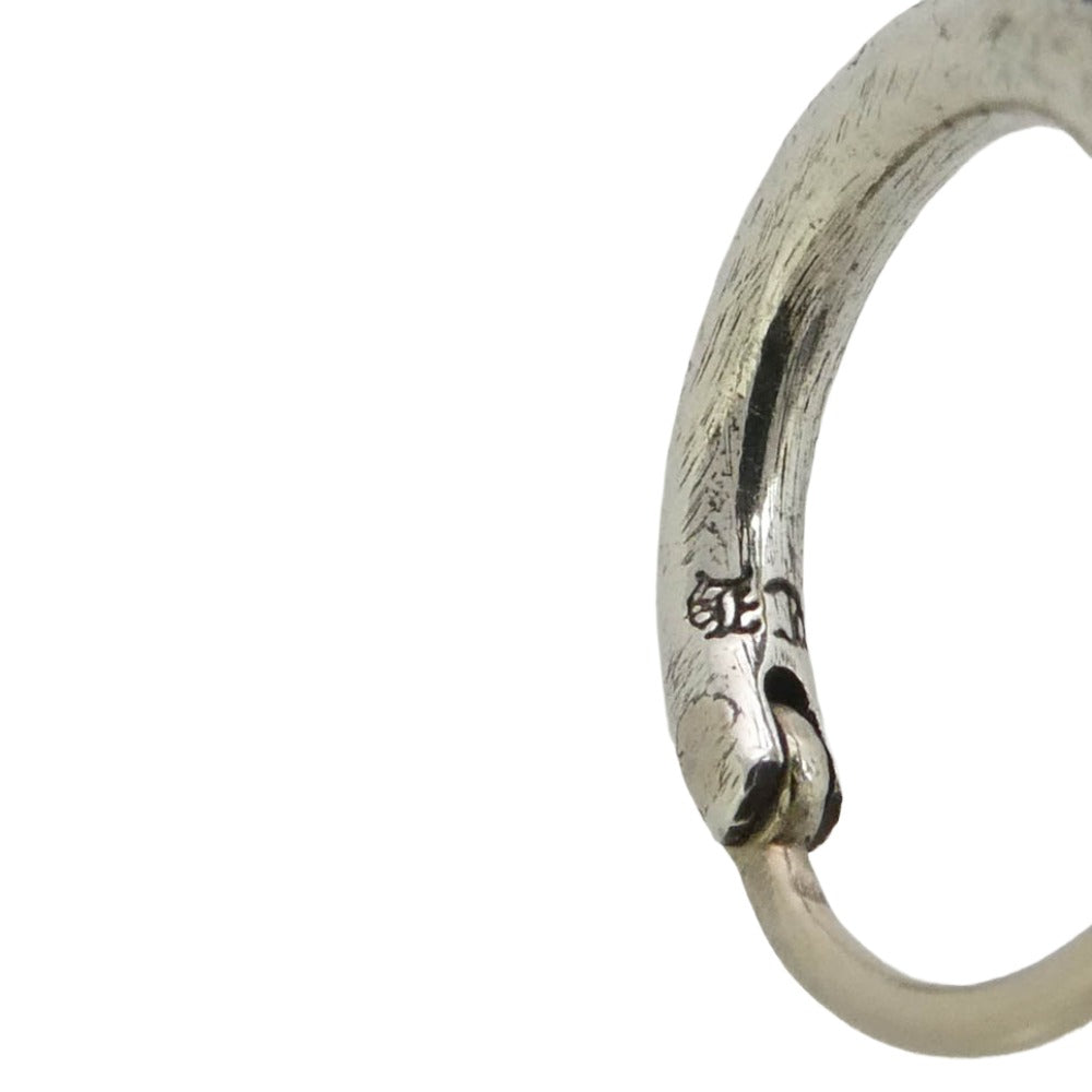 CHROME HEARTS クロムハーツ（原本無） TINY TFL HOOP タイニー トゥルーファッキングラブ フープ ピアス シルバー系【中古】