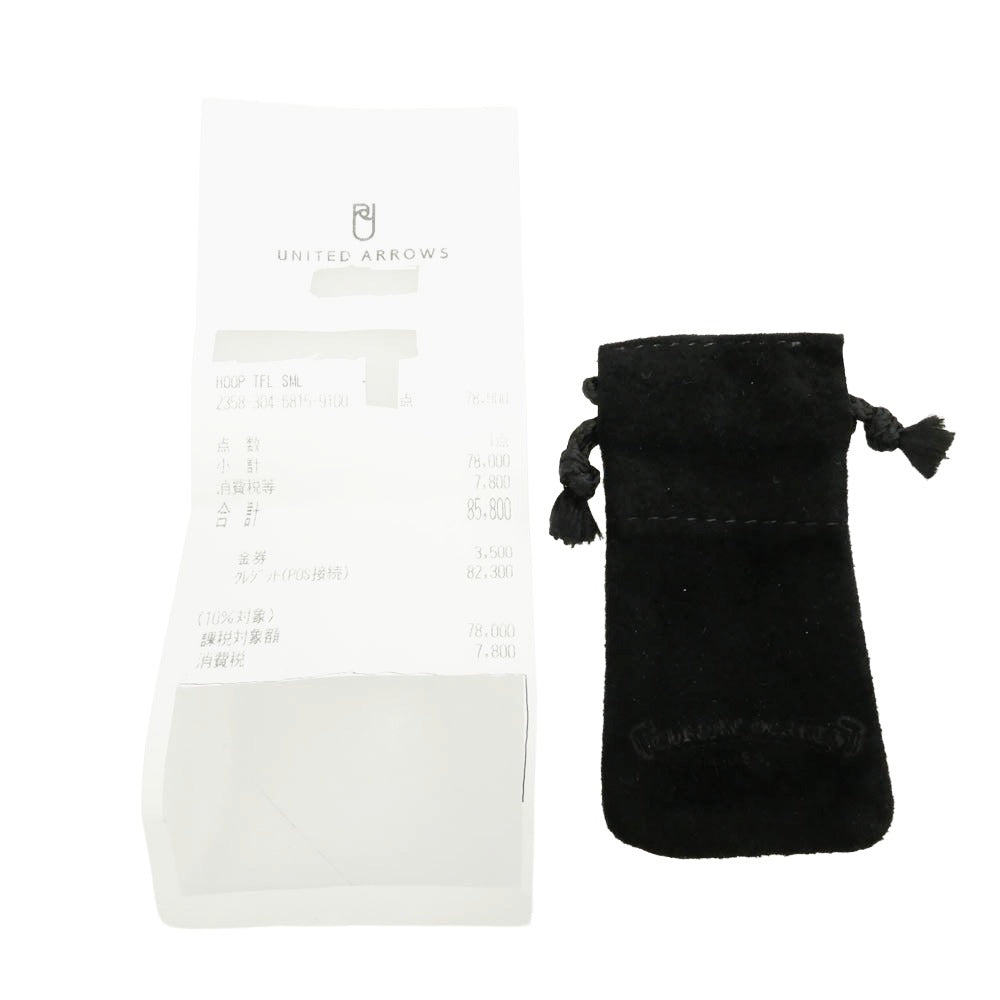 CHROME HEARTS クロムハーツ（原本無） TINY TFL HOOP タイニー トゥルーファッキングラブ フープ ピアス シルバー系【中古】