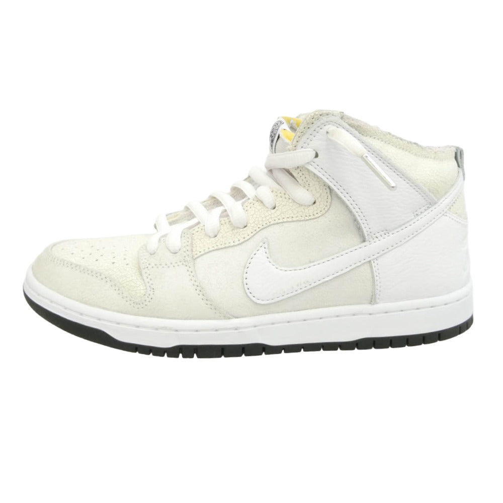 NIKE ナイキ ANTI HERO アンチヒーロー HM5837-100 × ANTIHERO SB Dunk High QS White アンタイヒーロー SB ダンク ハイ QS ホワイト ハイカットスニーカー オフホワイト系 ホワイト系 27.5cm【中古】