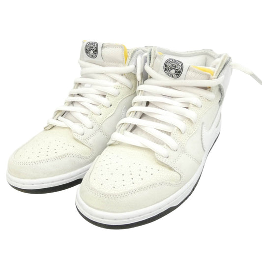 NIKE ナイキ ANTI HERO アンチヒーロー HM5837-100 × ANTIHERO SB Dunk High QS White アンタイヒーロー SB ダンク ハイ QS ホワイト ハイカットスニーカー オフホワイト系 ホワイト系 27.5cm【中古】
