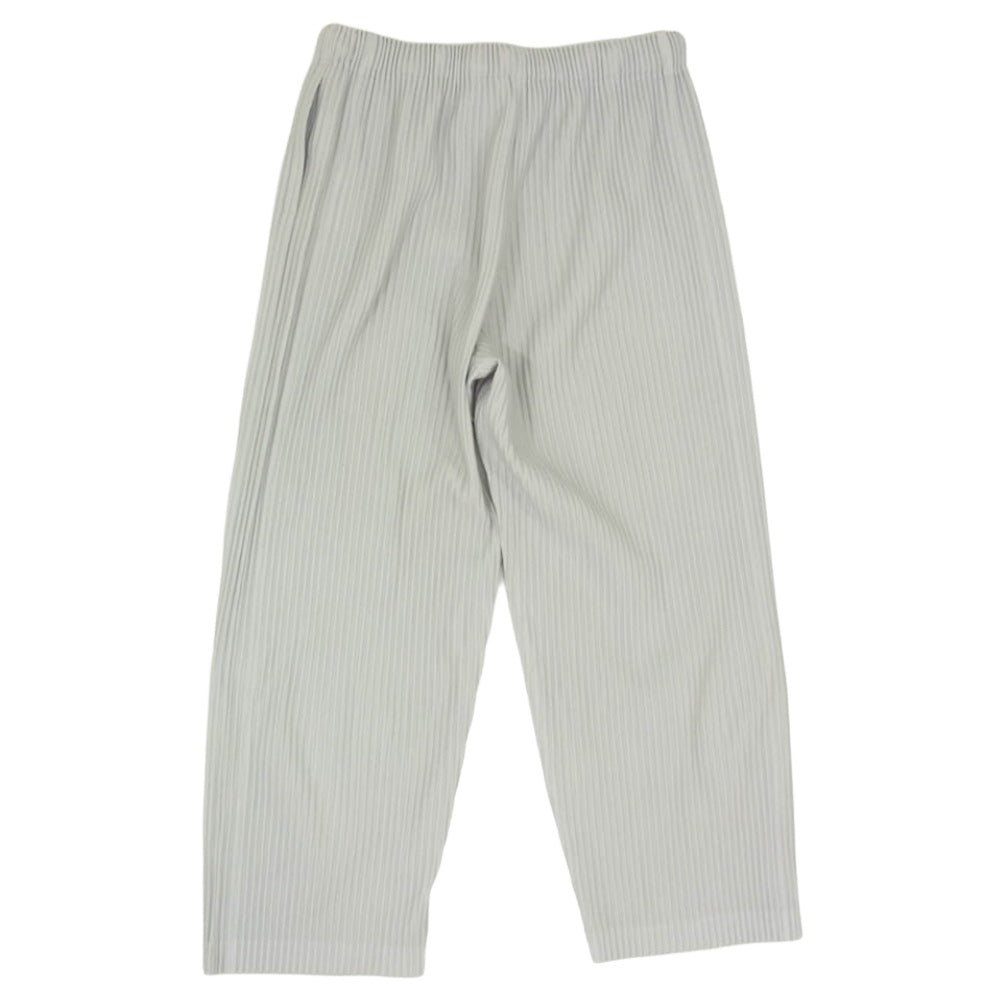 HOMME PLISSE ISSEY MIYAKE オム プリッセ イッセイミヤケ 15AW HP53JF050 プリーツ イージー パンツ ライト グレー系 2【中古】