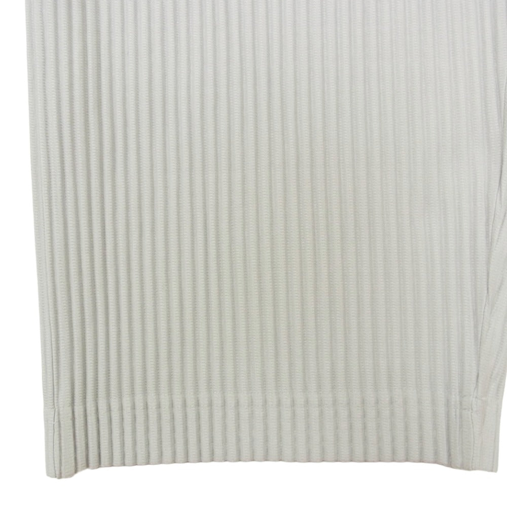 HOMME PLISSE ISSEY MIYAKE オム プリッセ イッセイミヤケ 15AW HP53JF050 プリーツ イージー パンツ ライト グレー系 2【中古】