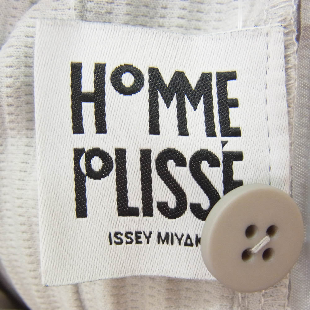 HOMME PLISSE ISSEY MIYAKE オム プリッセ イッセイミヤケ 15AW HP53JF050 プリーツ イージー パンツ ライト グレー系 2【中古】
