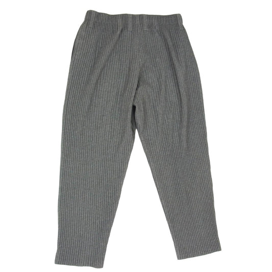 HOMME PLISSE ISSEY MIYAKE オム プリッセ イッセイミヤケ 19SS HP91FF006 プリーツ テーパード パンツ グレー系 2【中古】