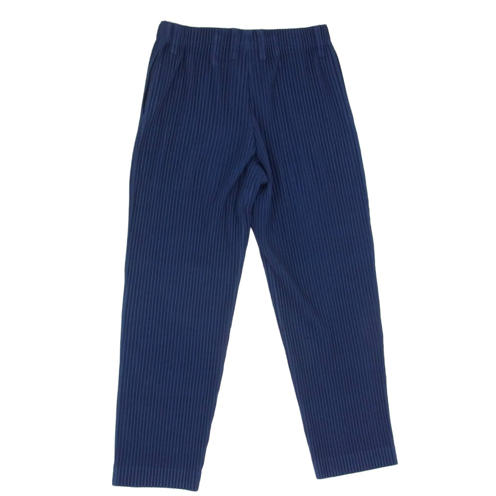 HOMME PLISSE ISSEY MIYAKE オム プリッセ イッセイミヤケ 22SS HP21JF162 プリーツ パンツ ブルー ネイビー系 2【中古】