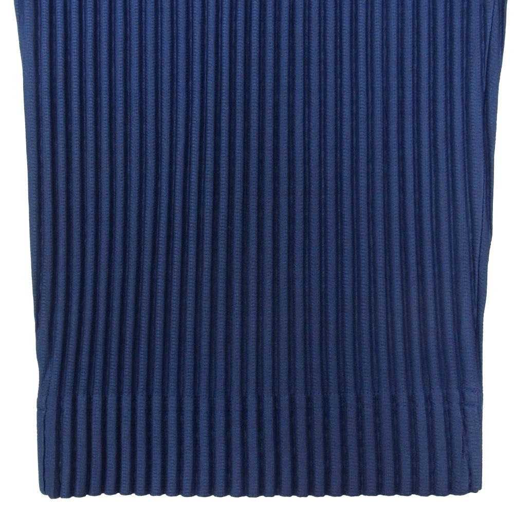 HOMME PLISSE ISSEY MIYAKE オム プリッセ イッセイミヤケ 22SS HP21JF162 プリーツ パンツ ブルー ネイビー系 2【中古】