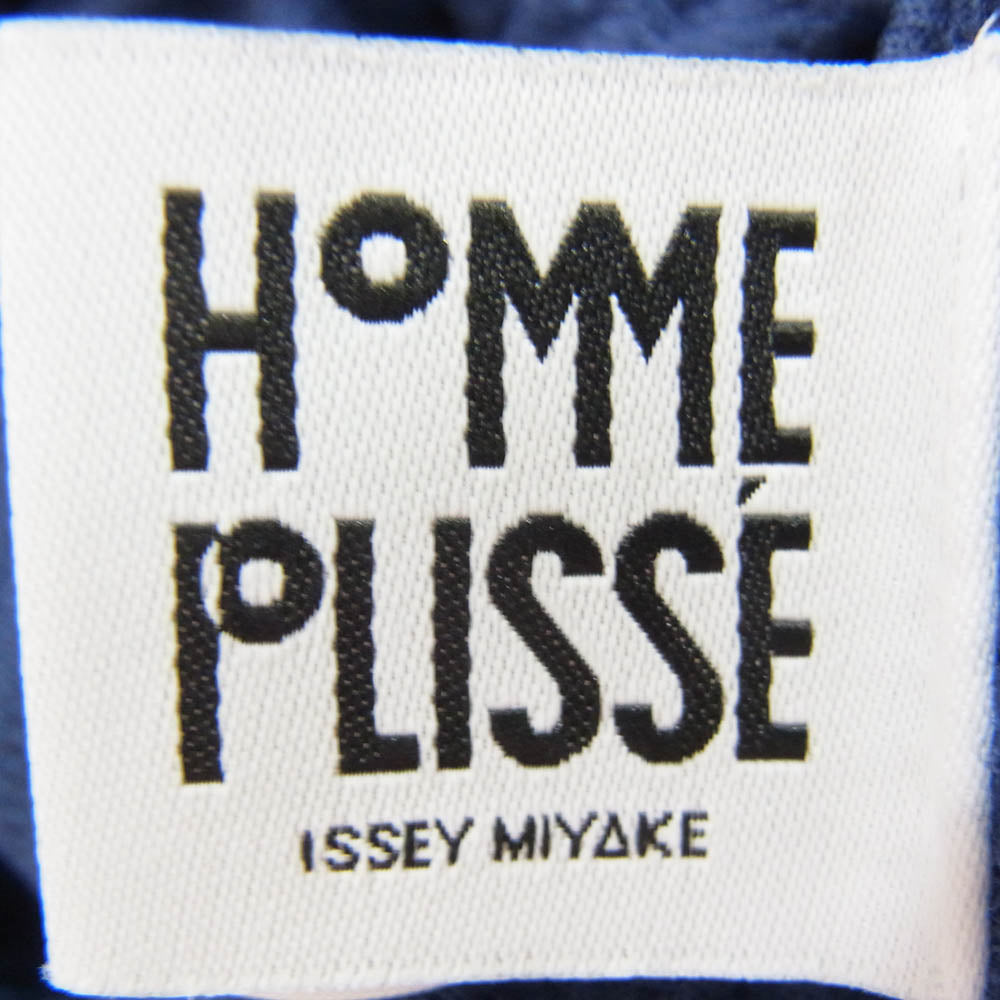 HOMME PLISSE ISSEY MIYAKE オム プリッセ イッセイミヤケ 22SS HP21JF162 プリーツ パンツ ブルー ネイビー系 2【中古】