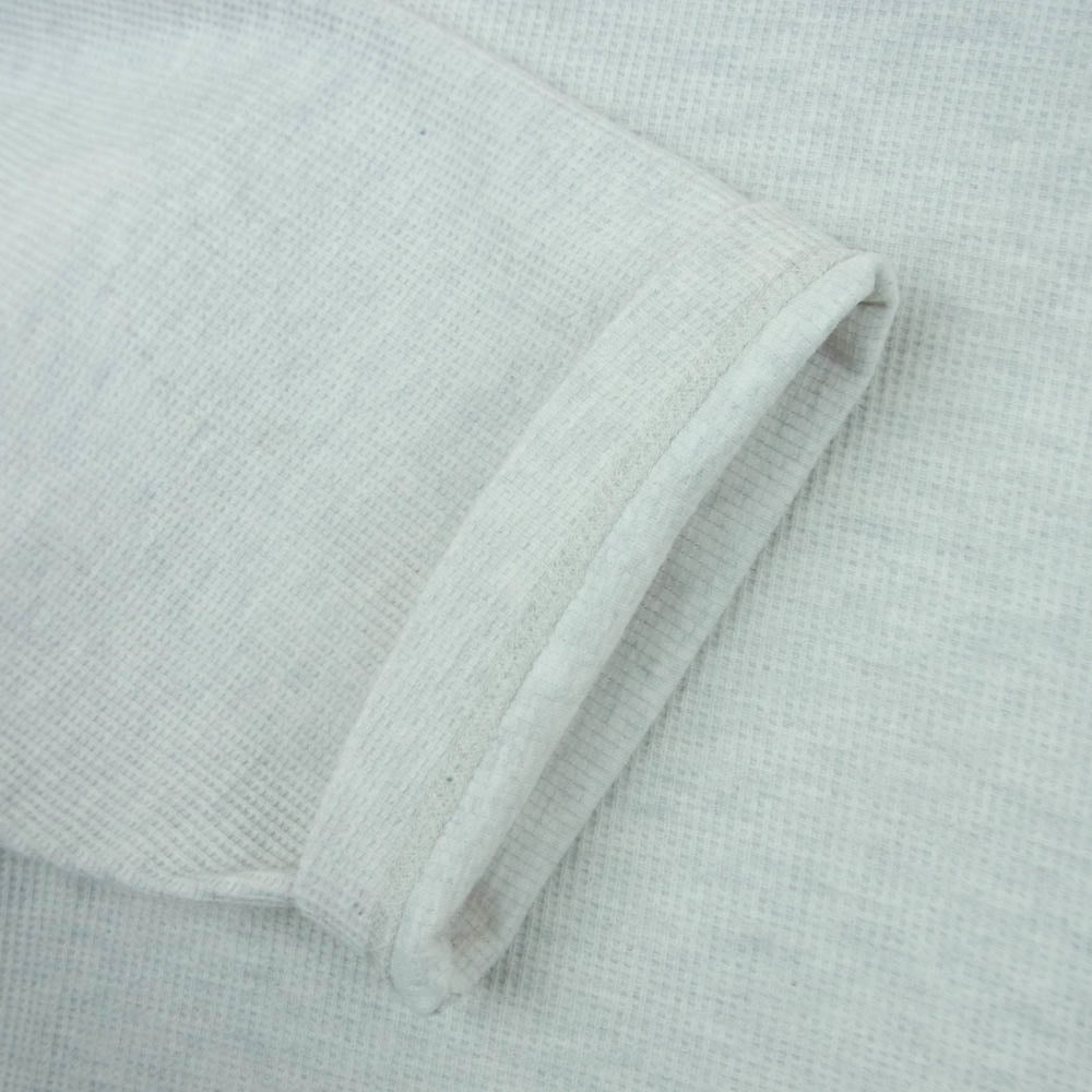 blurhms ROOTSTOCK ブラームスルーツストック bROOTS24S20 Rough&Smooth Thermal Baseball Tee ラフ アンド スムース サーマル ベースボール Tシャツ 長袖 カットソー オフホワイト系 ライトグレー系 3【中古】