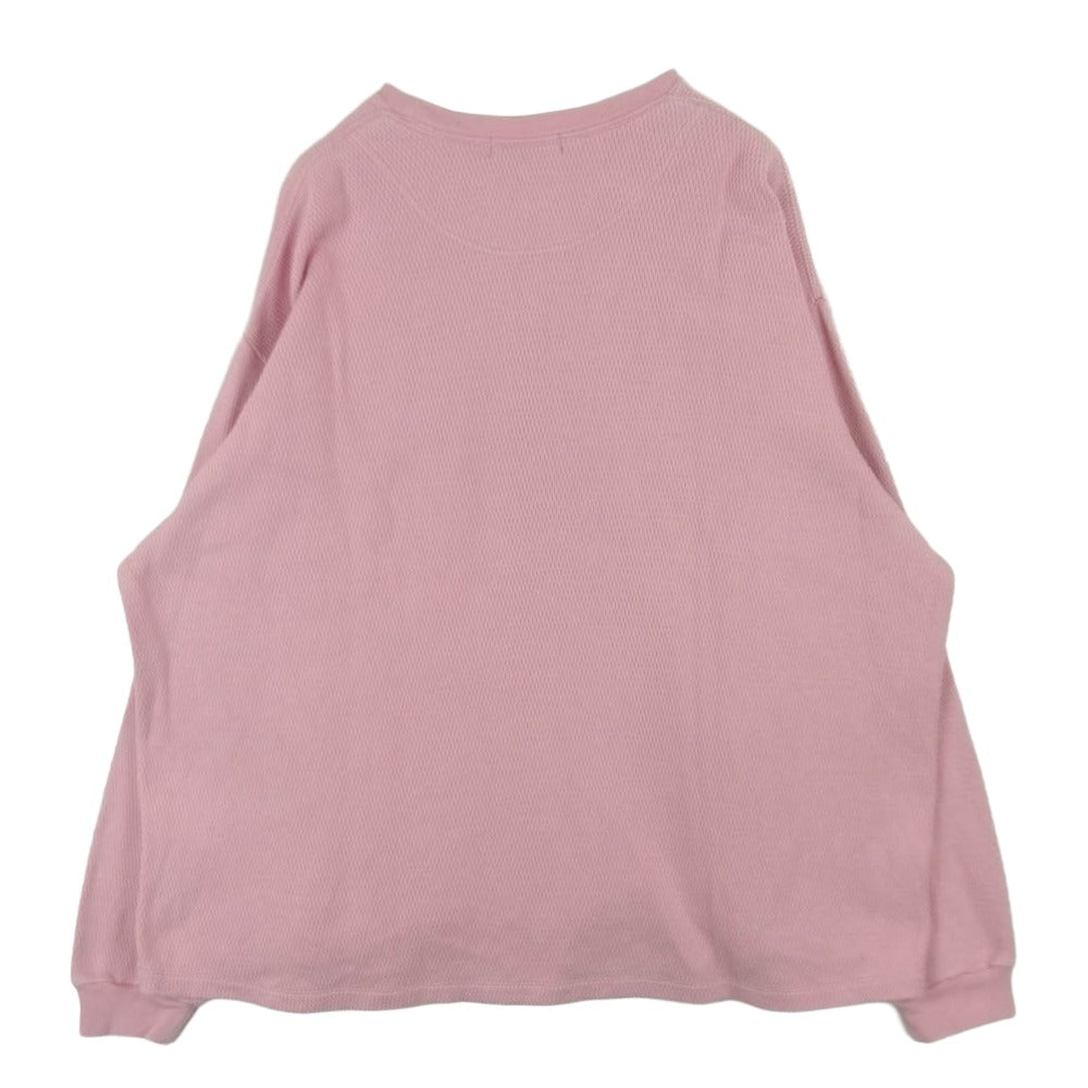 ポリプロイド 09-C-10 OVERSIZE LONGSLEEVE C THERMAL オーバーサイズ サーマル ロングスリーブ 長袖 カットソー ピンク系 3【中古】