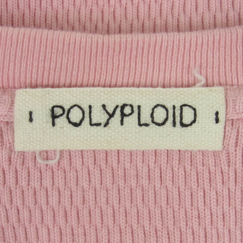 ポリプロイド 09-C-10 OVERSIZE LONGSLEEVE C THERMAL オーバーサイズ サーマル ロングスリーブ 長袖 カットソー ピンク系 3【中古】
