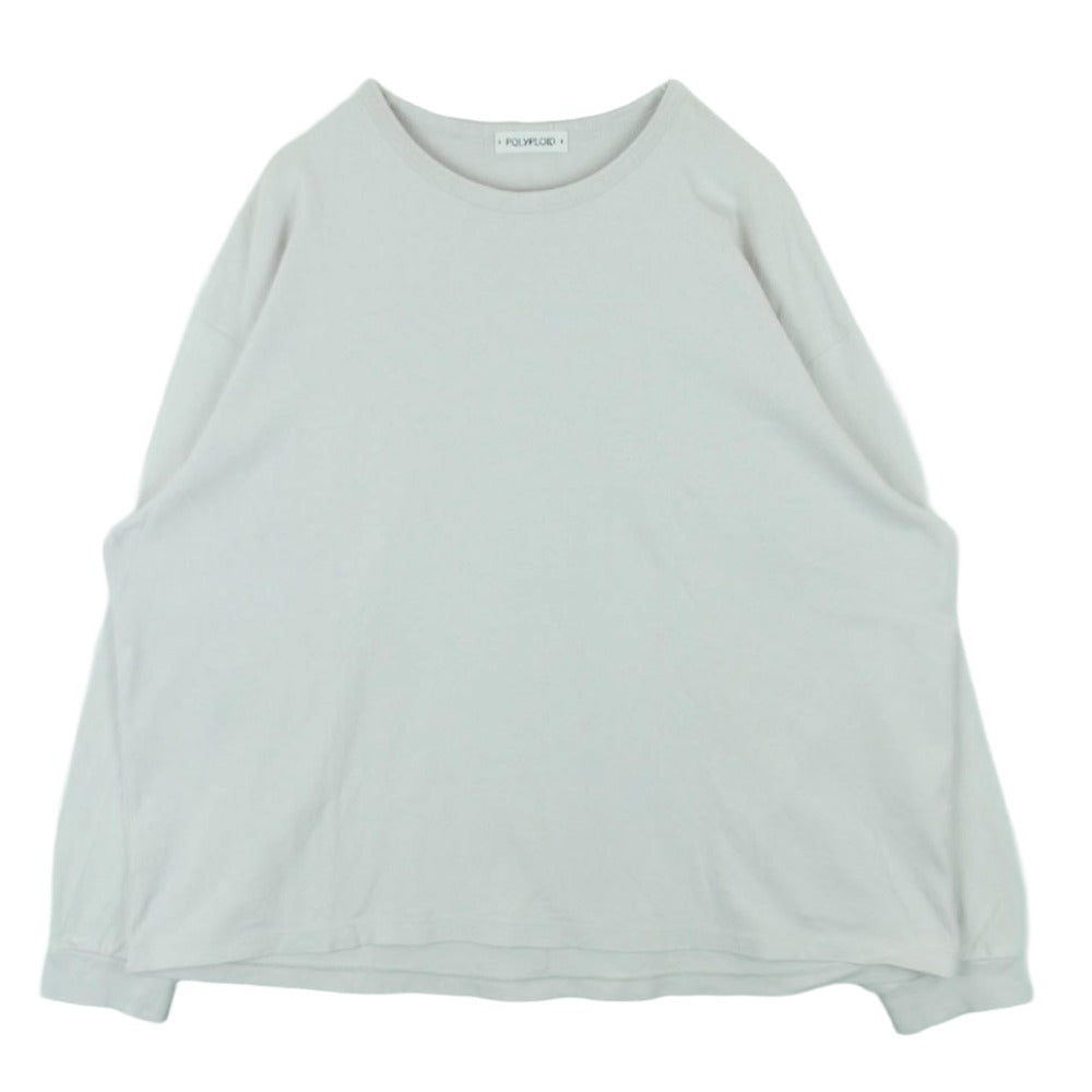 ポリプロイド 10-C-07 OVERSIZE LONGSLEEVE C オーバーサイズ ロングスリーブ 長袖 カットソー ライトグレージュ系 4【中古】