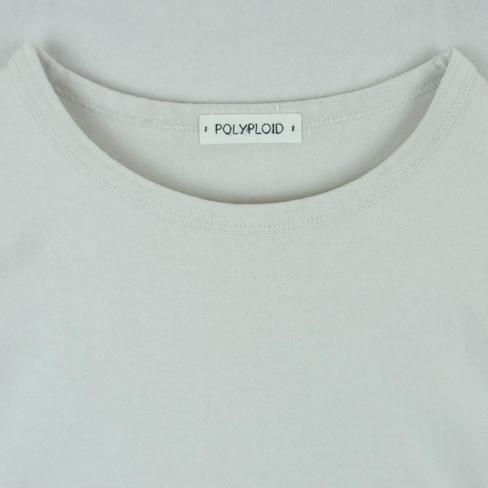 ポリプロイド 10-C-07 OVERSIZE LONGSLEEVE C オーバーサイズ ロングスリーブ 長袖 カットソー ライトグレージュ系 4【中古】