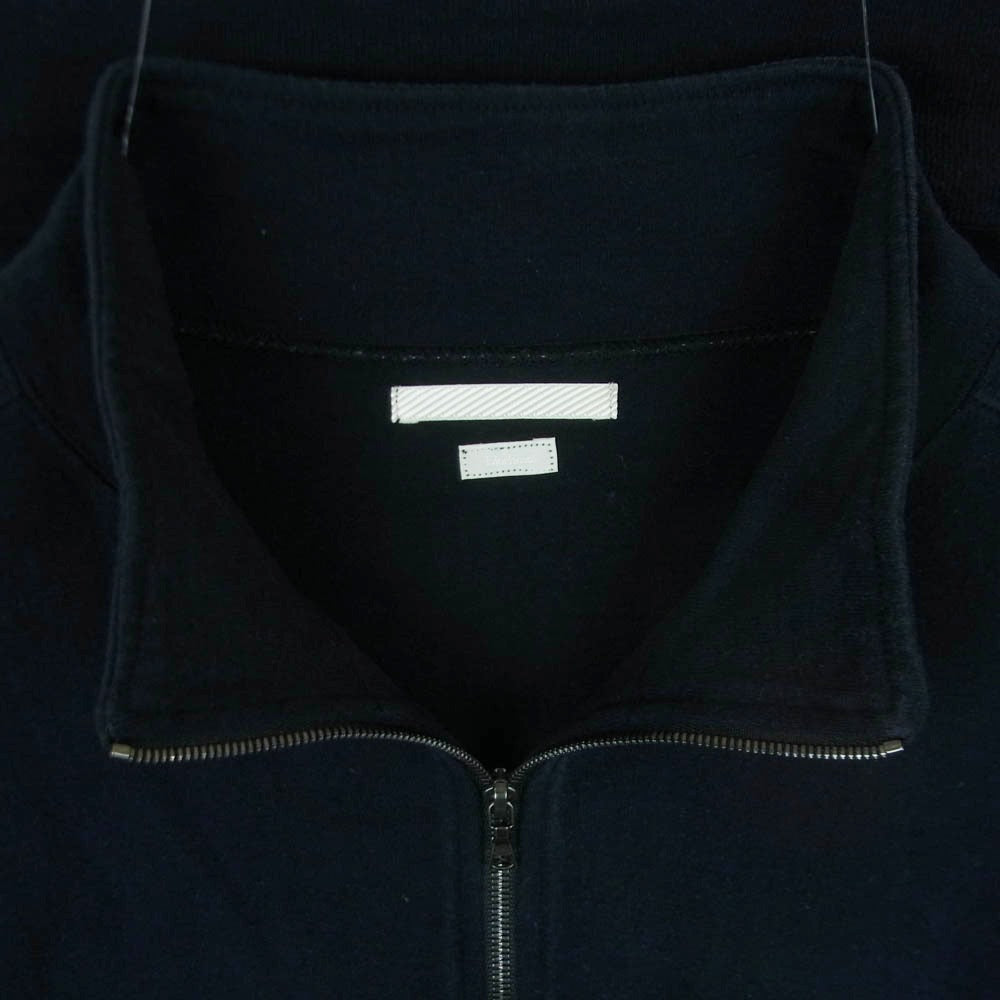 blurhms ブラームス BHS23S032 Silk Nep Harf zip シルク ネップ ハーフ ジップ 長袖 スウェット シャツ ダークネイビー系 3【中古】