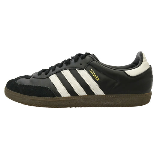 adidas アディダス B75807 Samba OG Core Black Cloud White Gum サンバ OG コアブラック クラウドホワイト ガム ローカット スニーカー ブラック系 ホワイト系 28.5cm【中古】