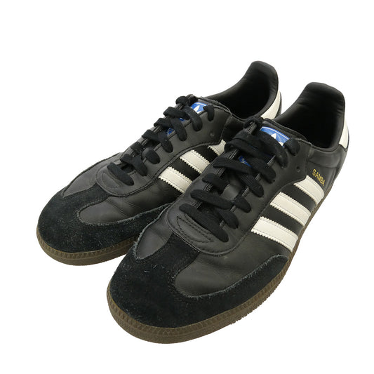 adidas アディダス B75807 Samba OG Core Black Cloud White Gum サンバ OG コアブラック クラウドホワイト ガム ローカット スニーカー ブラック系 ホワイト系 28.5cm【中古】
