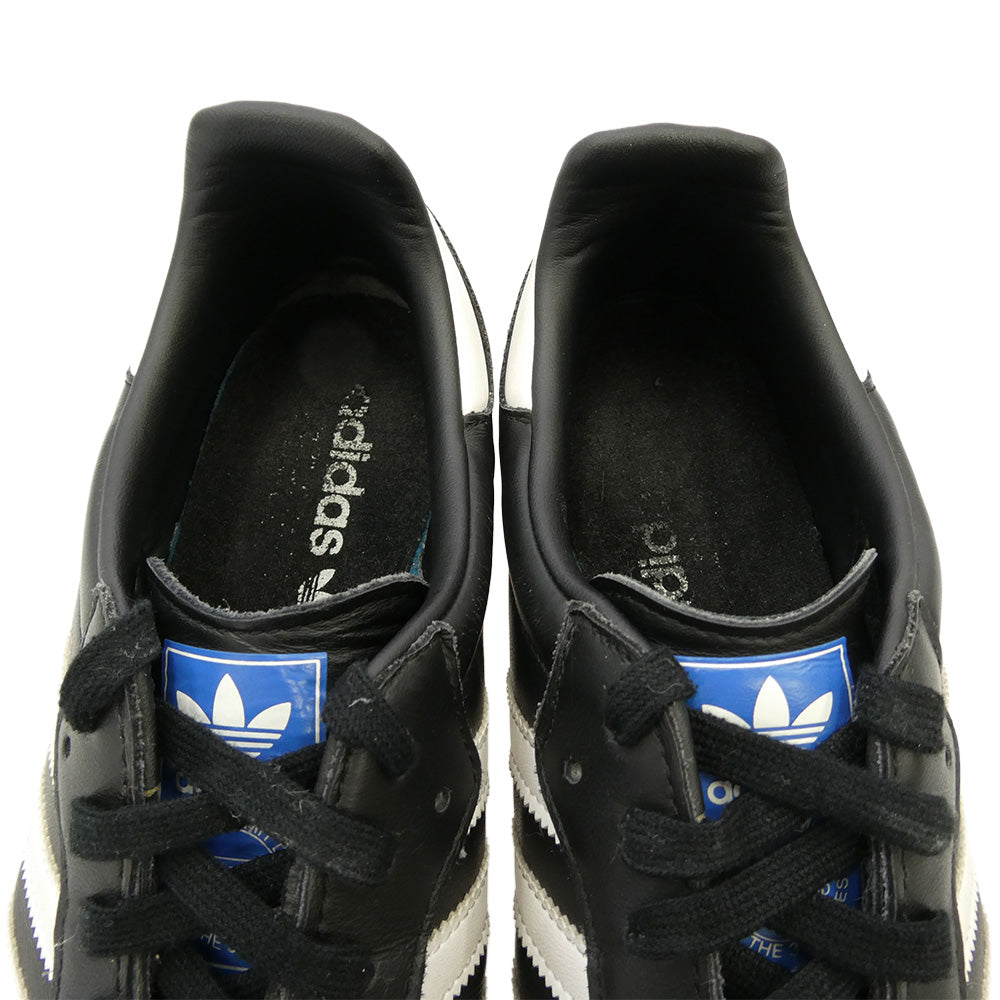 adidas アディダス B75807 Samba OG Core Black Cloud White Gum サンバ OG コアブラック クラウドホワイト ガム ローカット スニーカー ブラック系 ホワイト系 28.5cm【中古】