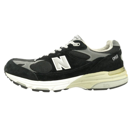 NEW BALANCE ニューバランス MR993BK USA製 米国製 993 Black ブラック ランニングシューズ ローカット スニーカー ブラック系 28.5cm【中古】